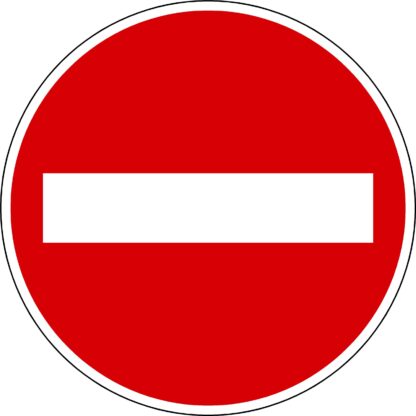 PANNEAU SENS INTERDIT 5101 PVC T16 D.320