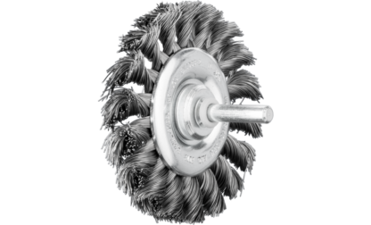 Brosses plates sur tige, torsadées