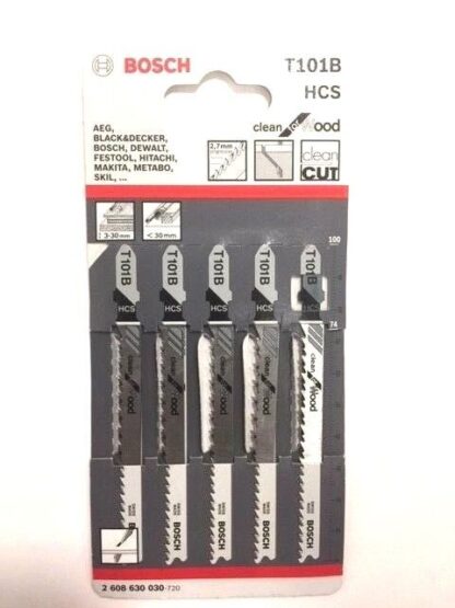 Blister de 5 lames Scie sauteuse - bois