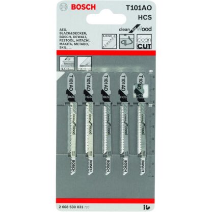 Blister de 5 lames Scie sauteuse - bois