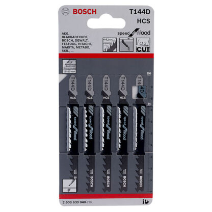 Blister de 5 lames Scie sauteuse - bois